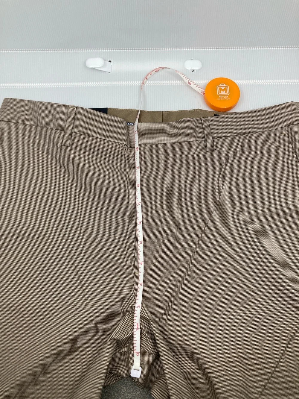 NWT Banana Republic Slim Fit Cotton Chino Pants Micro Plaid S546